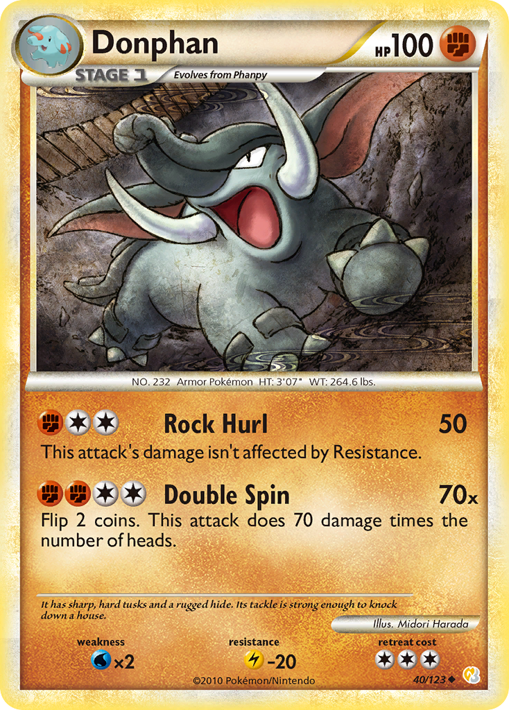Donphan (40/123) [HeartGold & SoulSilver: Base Set] | Odin's Place