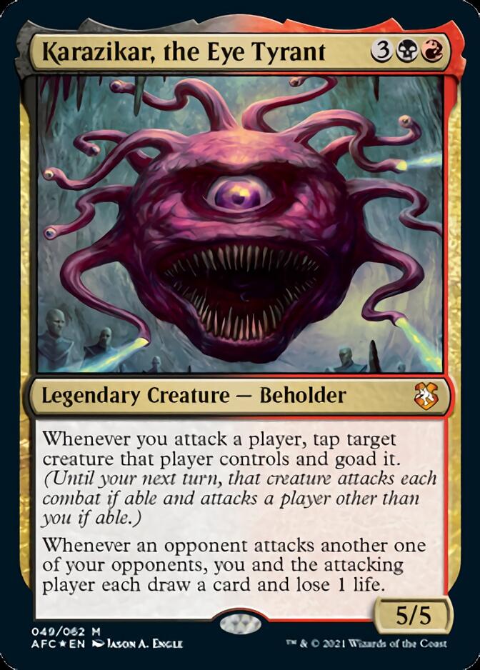 Karazikar, the Eye Tyrant [Dungeons & Dragons: Adventures in the Forgotten Realms Commander] | Odin's Place