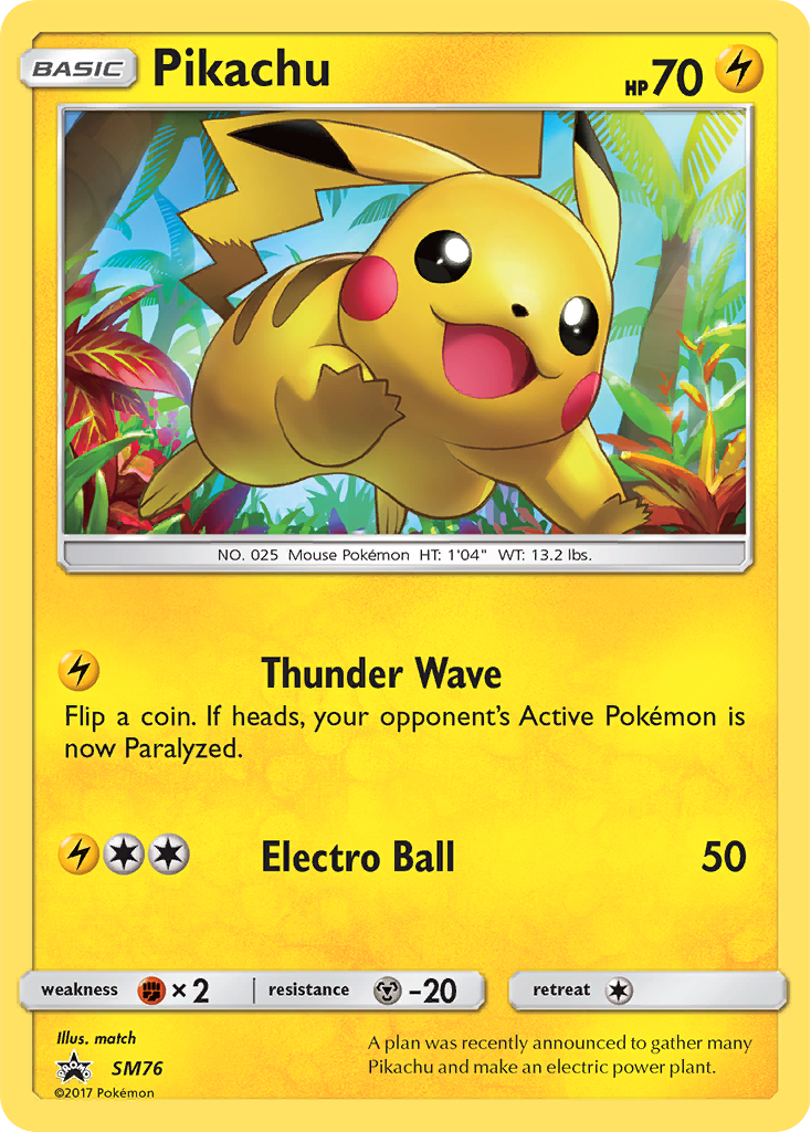 Pikachu (SM76) [Sun & Moon: Black Star Promos] | Odin's Place