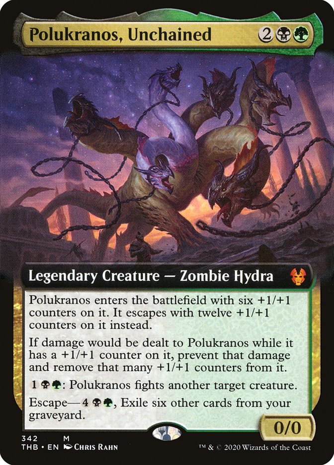 Polukranos, Unchained (Extended Art) [Theros Beyond Death] | Odin's Place