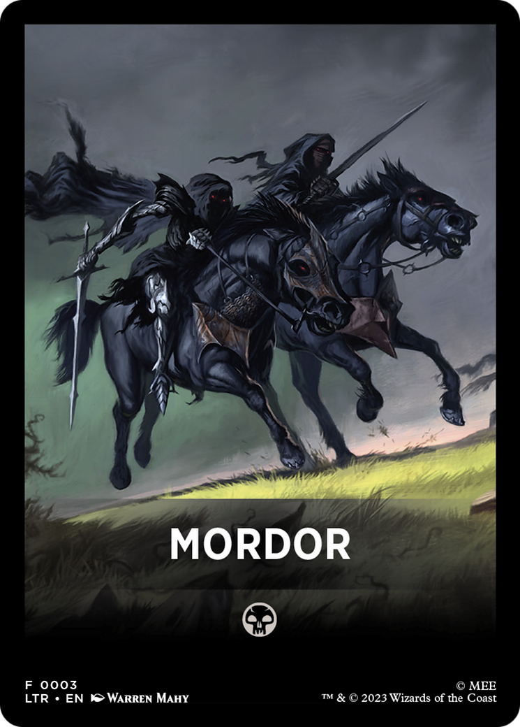 Mordor Theme Card [The Lord of the Rings: Tales of Middle-Earth Tokens] | Odin's Place
