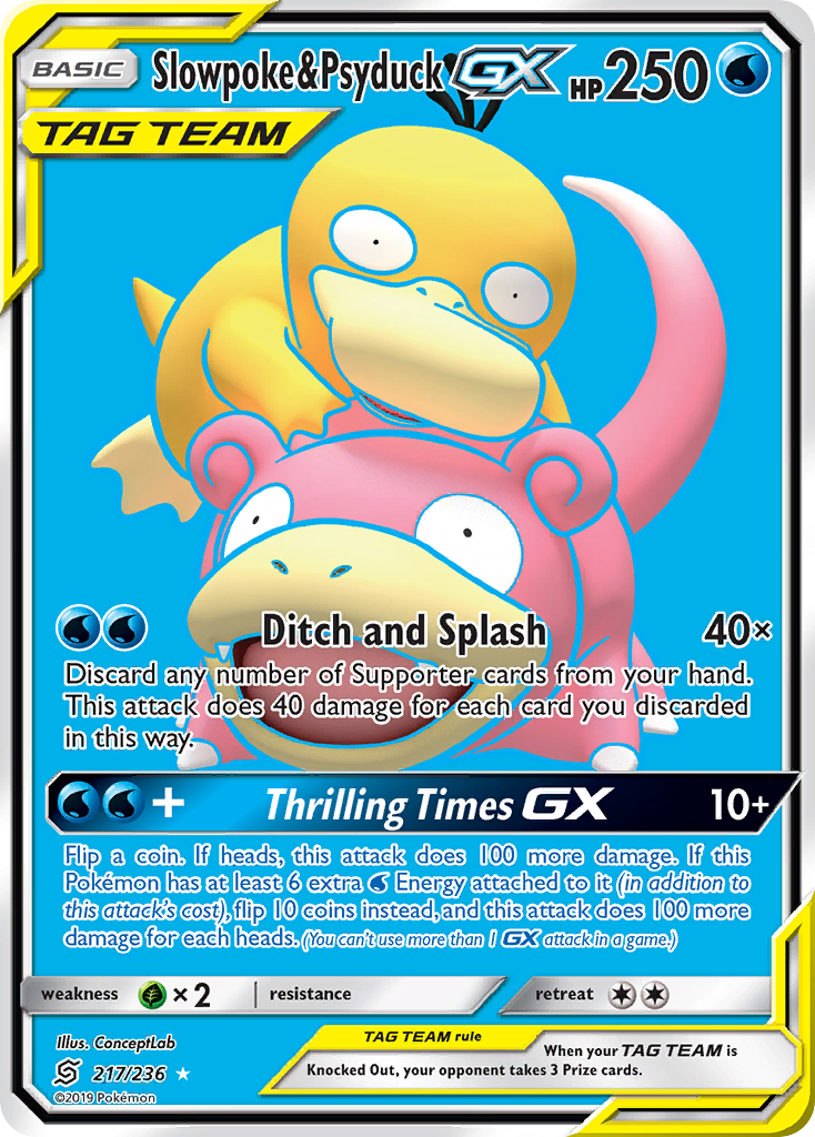 Slowpoke & Psyduck GX (217/236) [Sun & Moon: Unified Minds] | Odin's Place