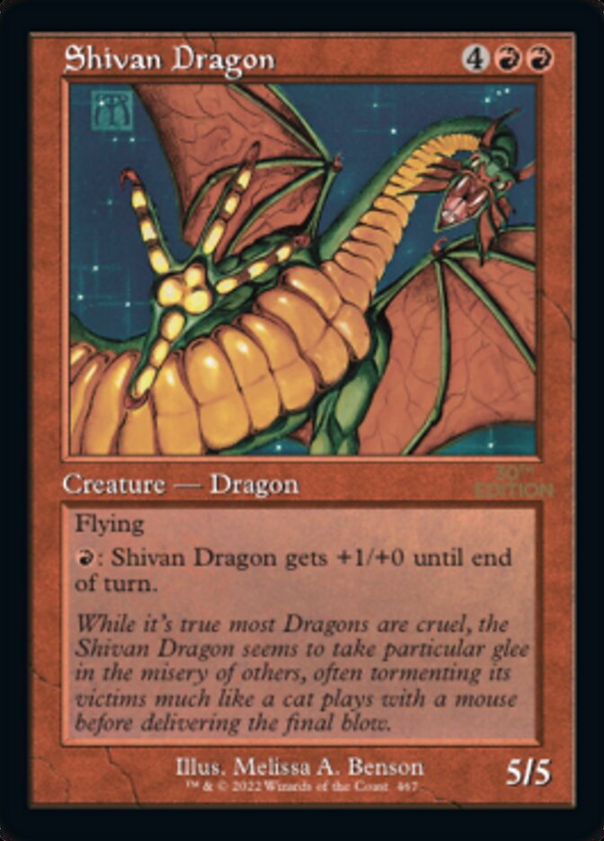 Shivan Dragon (Retro) [30th Anniversary Edition] | Odin's Place