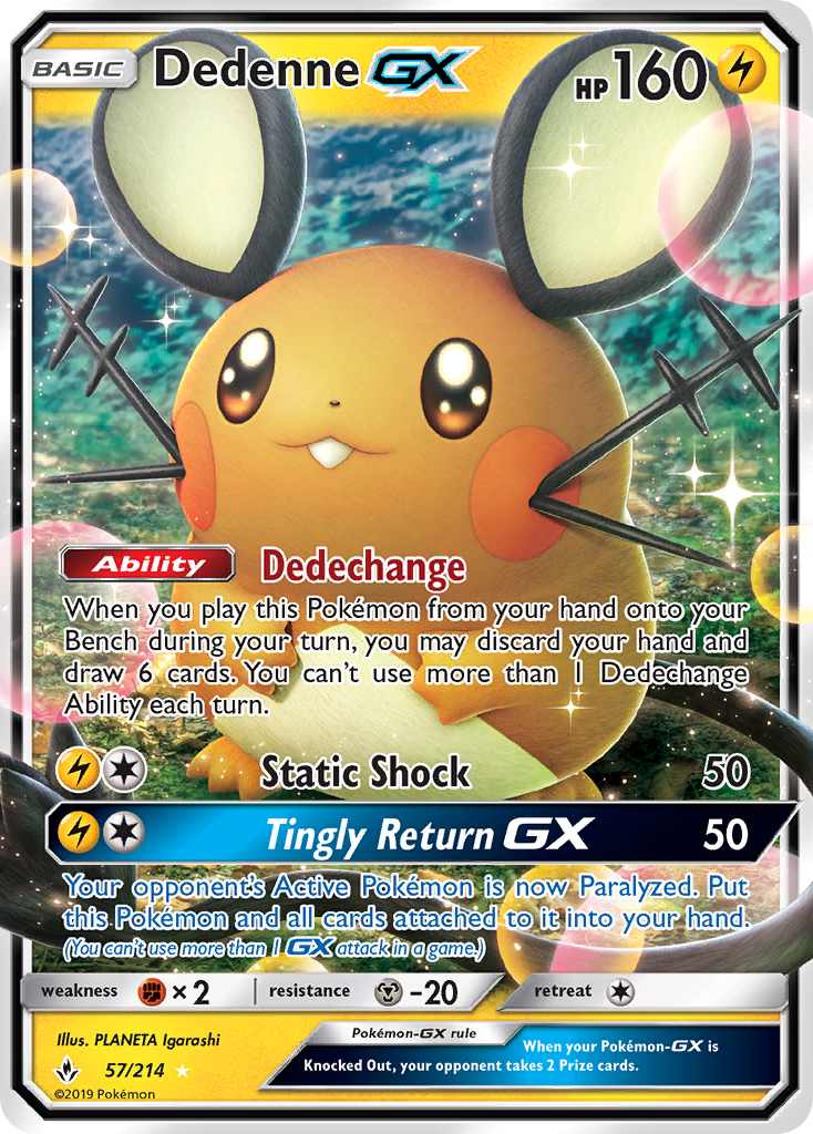 Dedenne GX (57/214) [Sun & Moon: Unbroken Bonds] | Odin's Place