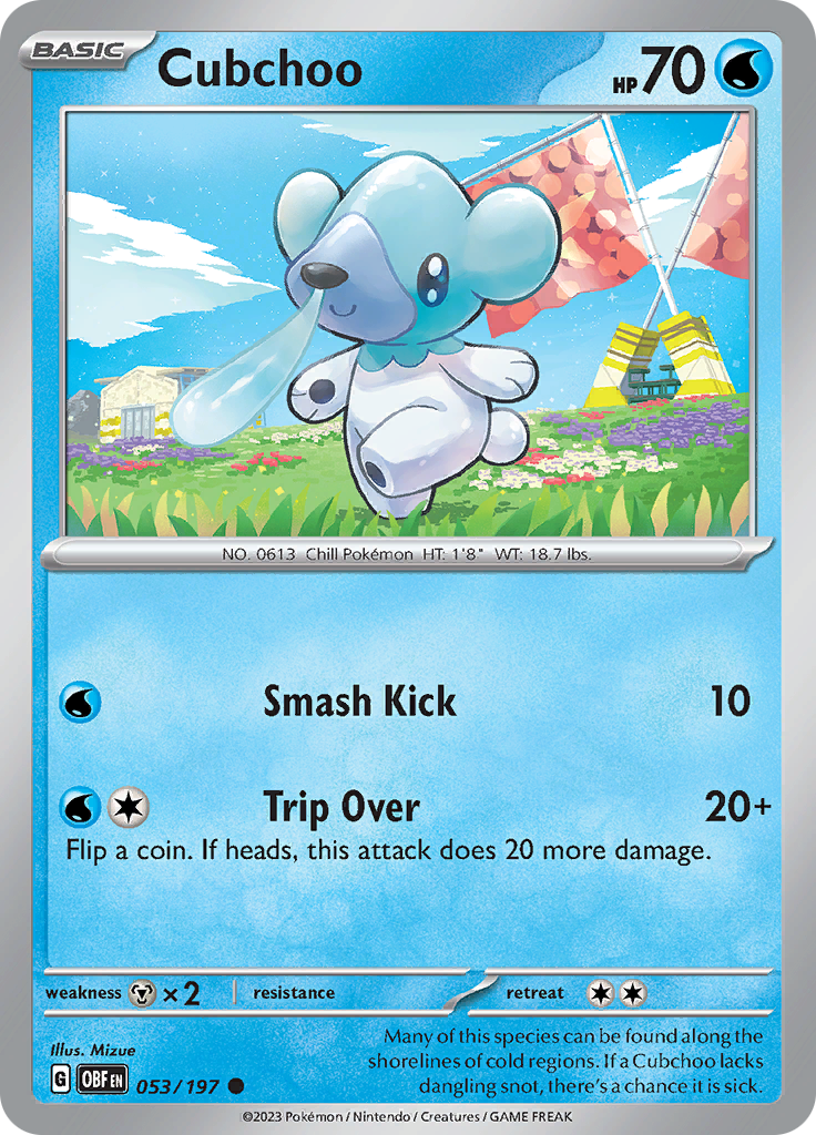 Cubchoo (053/197) [Scarlet & Violet: Obsidian Flames] | Odin's Place