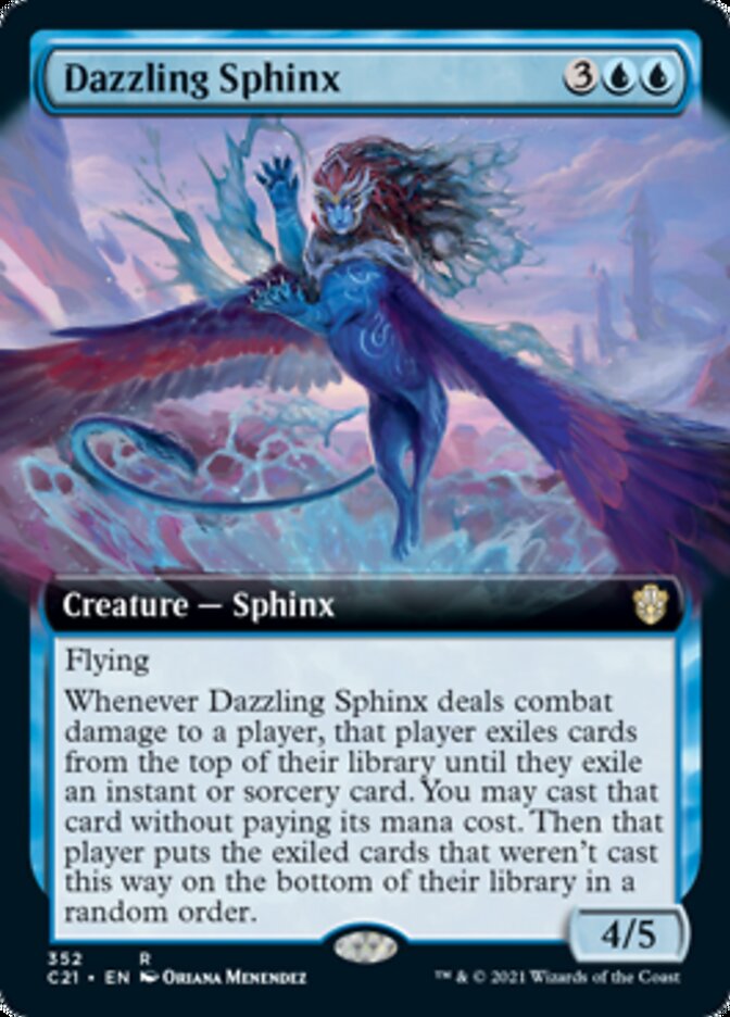 Dazzling Sphinx (Extended Art) [Commander 2021] | Odin's Place