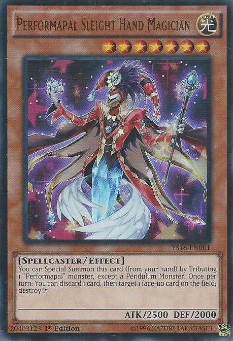 Performapal Sleight Hand Magician [YS16-EN001] Ultra Rare | Odin's Place