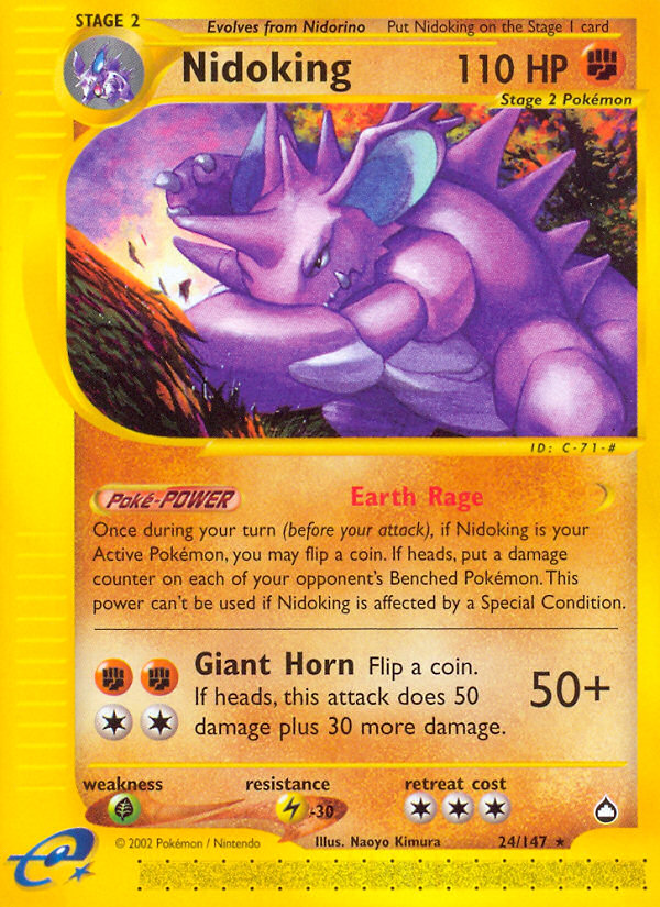 Nidoking (24/147) [Aquapolis] | Odin's Place