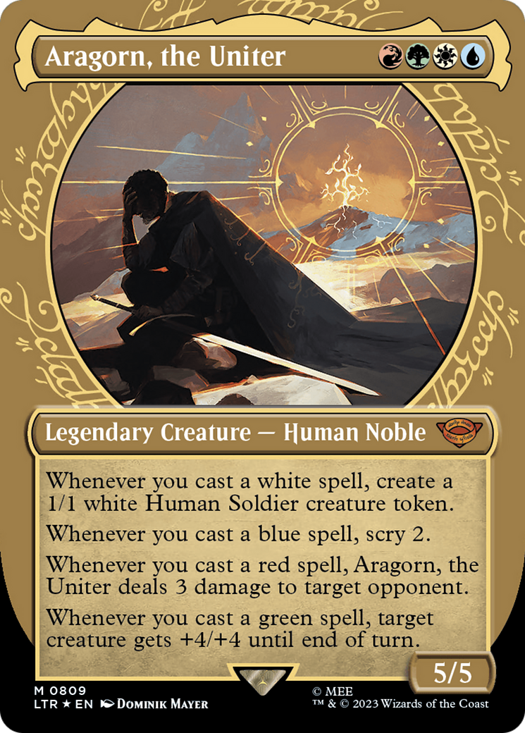 Aragorn, the Uniter (Showcase) (Surge Foil) [The Lord of the Rings: Tales of Middle-Earth] | Odin's Place