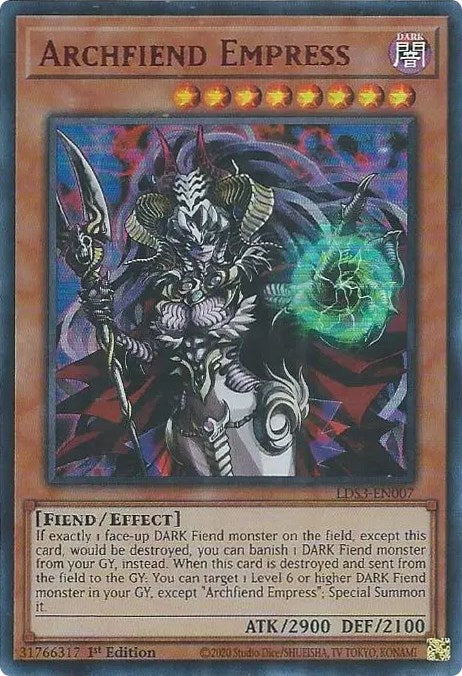 Archfiend Empress (Red) [LDS3-EN007] Ultra Rare | Odin's Place