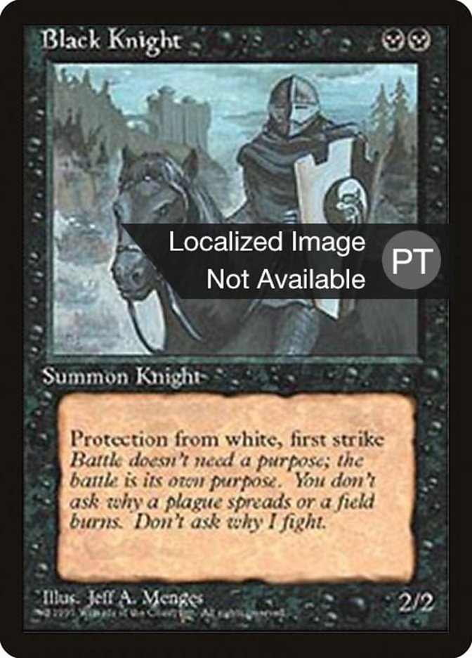 Black Knight [Fourth Edition (Foreign Black Border)] | Odin's Place
