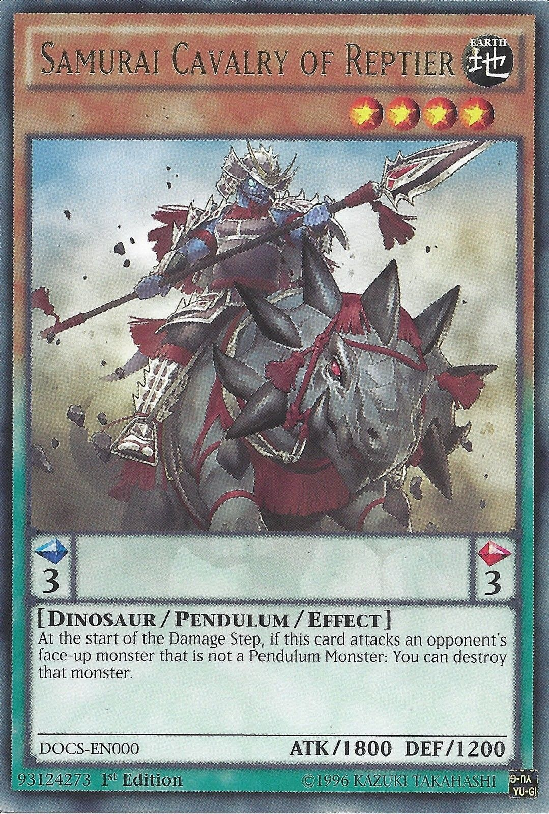 Samurai Cavalry of Reptier [DOCS-EN000] Rare | Odin's Place