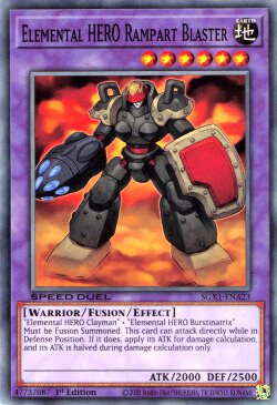 Elemental HERO Rampart Blaster [SGX1-ENA23] Common | Odin's Place