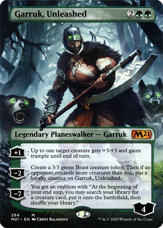 Garruk, Unleashed (Borderless) [Core Set 2021] | Odin's Place