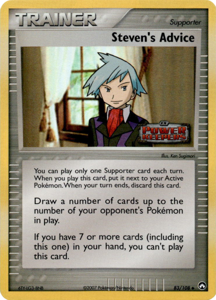 Steven's Advice (83/108) (Stamped) [EX: Power Keepers] | Odin's Place