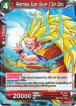 Relentless Super Saiyan 3 Son Goku (Demo Deck) (BT2-004) [Union Force] | Odin's Place