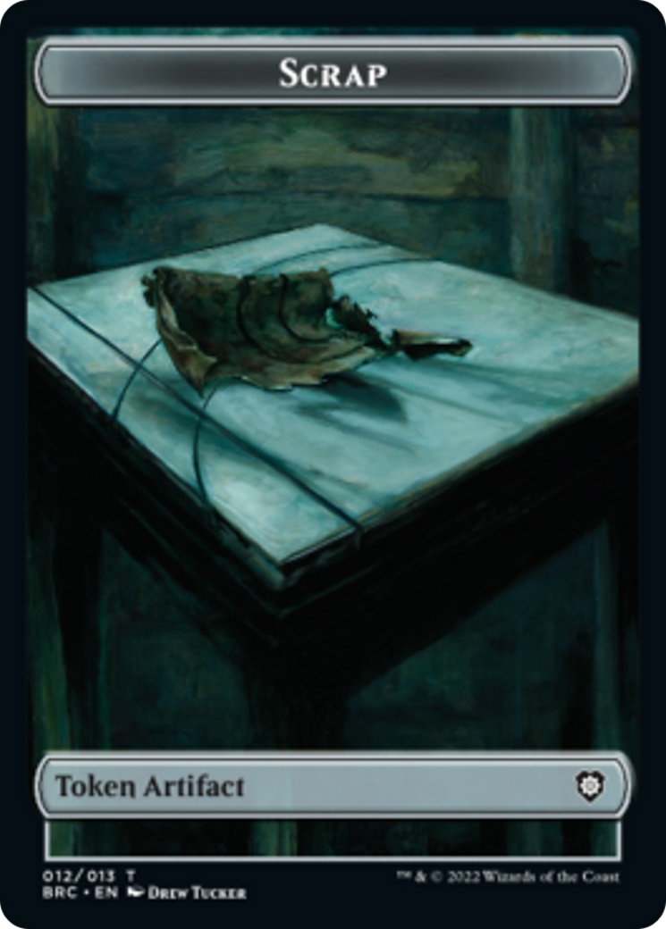 Scrap // Phyrexian Myr Double-Sided Token [The Brothers' War Commander Tokens] | Odin's Place