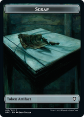 Scrap // Phyrexian Myr Double-Sided Token [The Brothers' War Commander Tokens] | Odin's Place