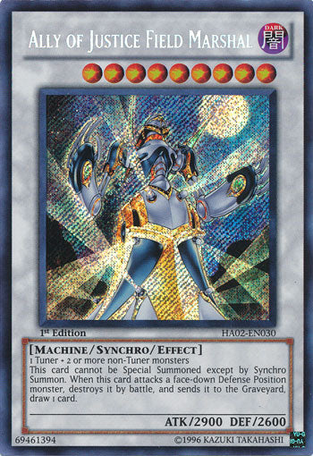 Ally of Justice Field Marshal [HA02-EN030] Secret Rare | Odin's Place