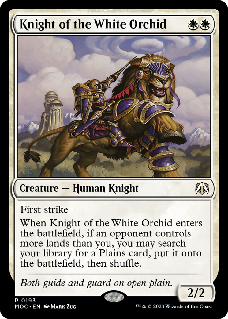 Knight of the White Orchid [March of the Machine Commander] | Odin's Place
