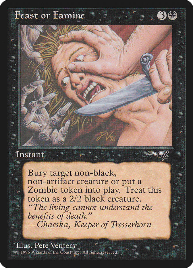 Feast or Famine (Face Pressed) [Alliances] | Odin's Place