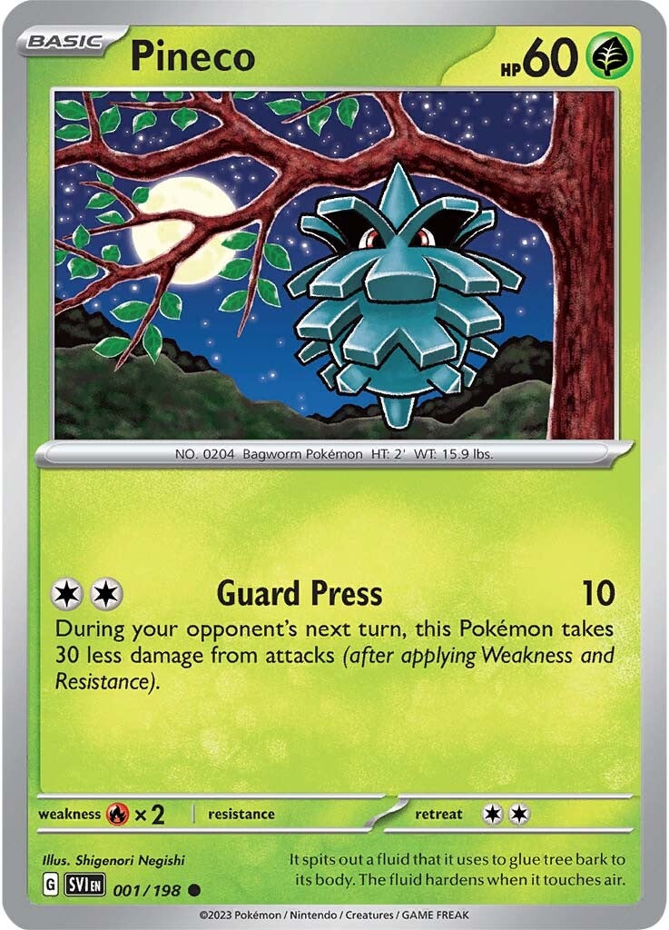 Pineco (001/198) [Scarlet & Violet: Base Set] | Odin's Place