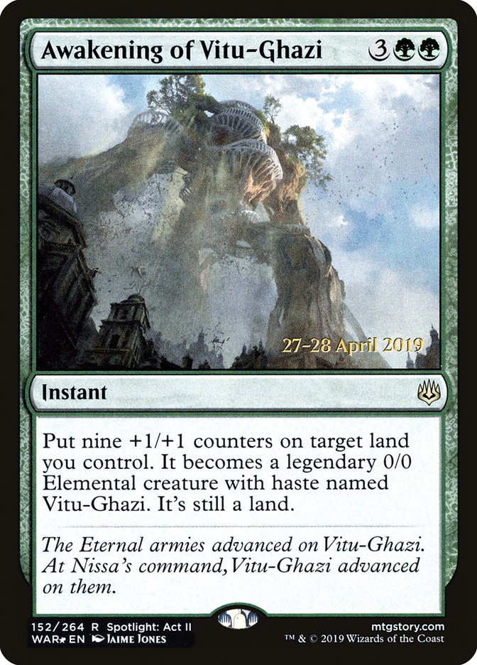 Awakening of Vitu-Ghazi (152) [War of the Spark Prerelease Promos] | Odin's Place