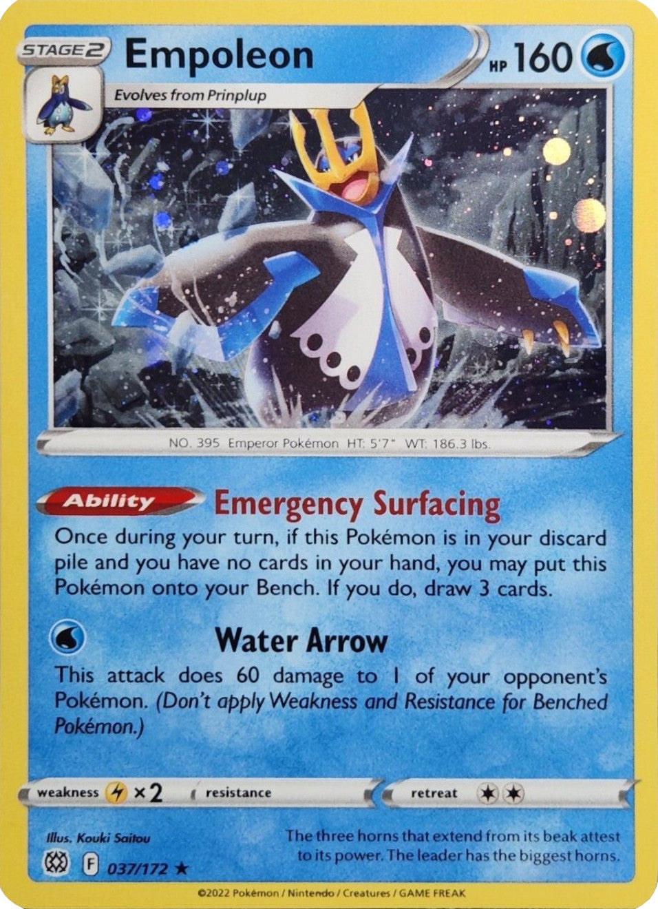 Empoleon (037/172) (Cosmos Holo) [Sword & Shield: Brilliant Stars] | Odin's Place