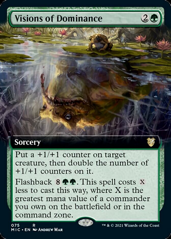 Visions of Dominance (Extended Art) [Innistrad: Midnight Hunt Commander] | Odin's Place