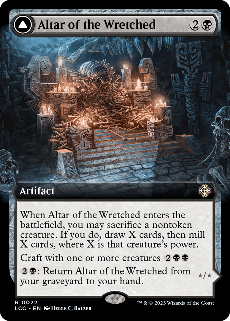 Altar of the Wretched // Wretched Bonemass (Extended Art) [The Lost Caverns of Ixalan Commander] | Odin's Place