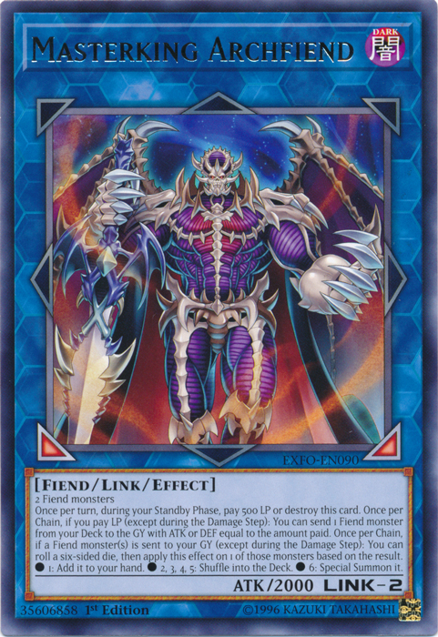 Masterking Archfiend [EXFO-EN090] Rare | Odin's Place