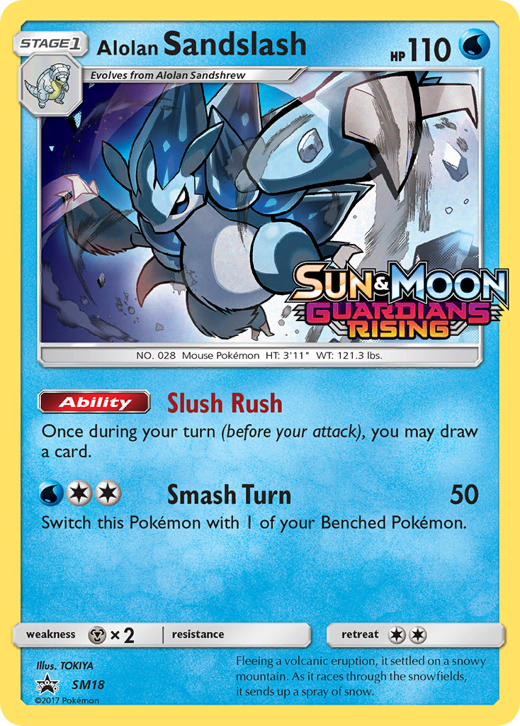 Alolan Sandslash (SM18) (Prerelease Promo) [Sun & Moon: Black Star Promos] | Odin's Place