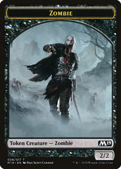 Knight // Zombie Double-Sided Token (Game Night) [Core Set 2019 Tokens] | Odin's Place