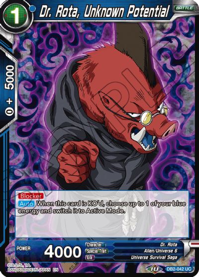 Dr. Rota, Unknown Potential (Reprint) (DB2-042) [Battle Evolution Booster] | Odin's Place