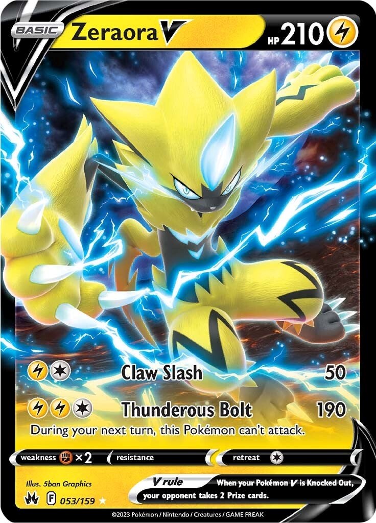 Zeraora V (053/159) [Sword & Shield: Crown Zenith] | Odin's Place
