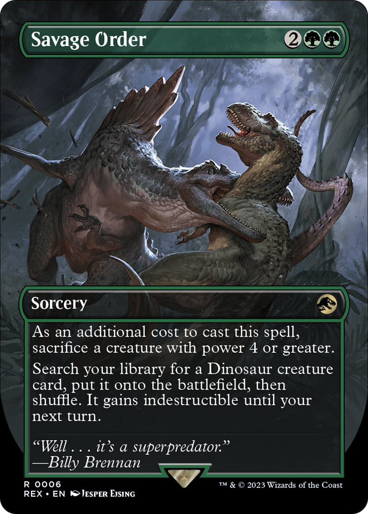 Savage Order (Borderless) [Jurassic World Collection] | Odin's Place