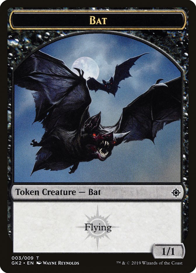 Bat // Spirit (010) Double-Sided Token [Ravnica Allegiance Guild Kit Tokens] | Odin's Place
