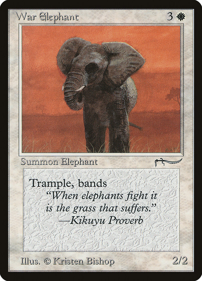 War Elephant (Light Mana Cost) [Arabian Nights] | Odin's Place