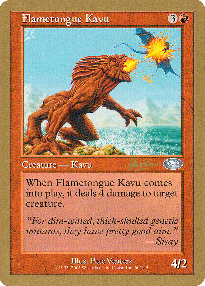 Flametongue Kavu (Sim Han How) [World Championship Decks 2002] | Odin's Place