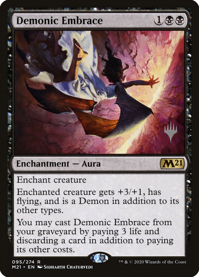 Demonic Embrace (Promo Pack) [Core Set 2021 Promos] | Odin's Place