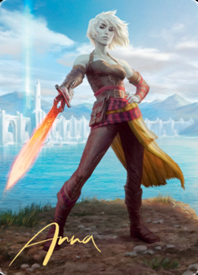 Nahiri, Heir of the Ancients 1 Art Card (Gold-Stamped Signature) [Zendikar Rising Art Series] | Odin's Place
