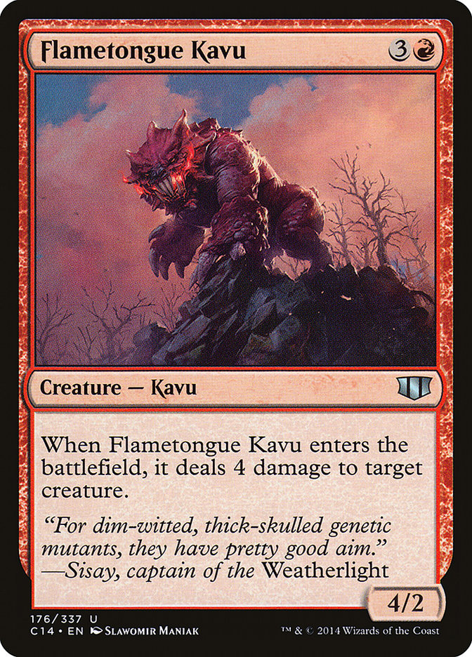 Flametongue Kavu (176) [Commander 2014] | Odin's Place