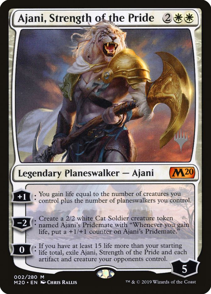 Ajani, Strength of the Pride (Promo Pack) [Core Set 2020 Promos] | Odin's Place