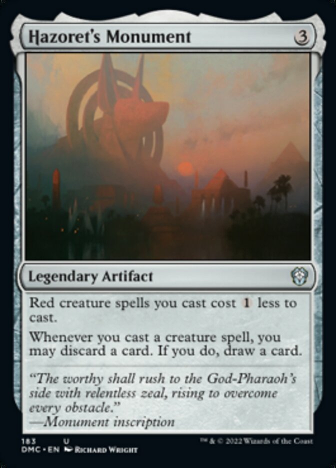 Hazoret's Monument [Dominaria United Commander] | Odin's Place