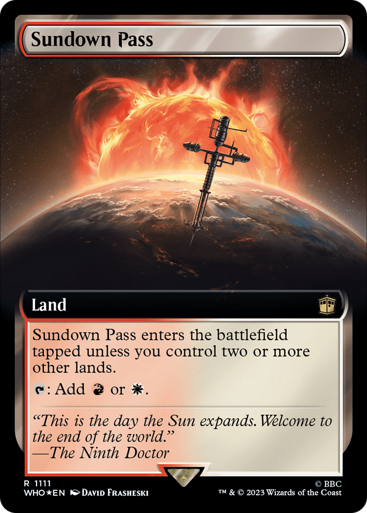 Sundown Pass (Extended Art) (Surge Foil) [Doctor Who] | Odin's Place
