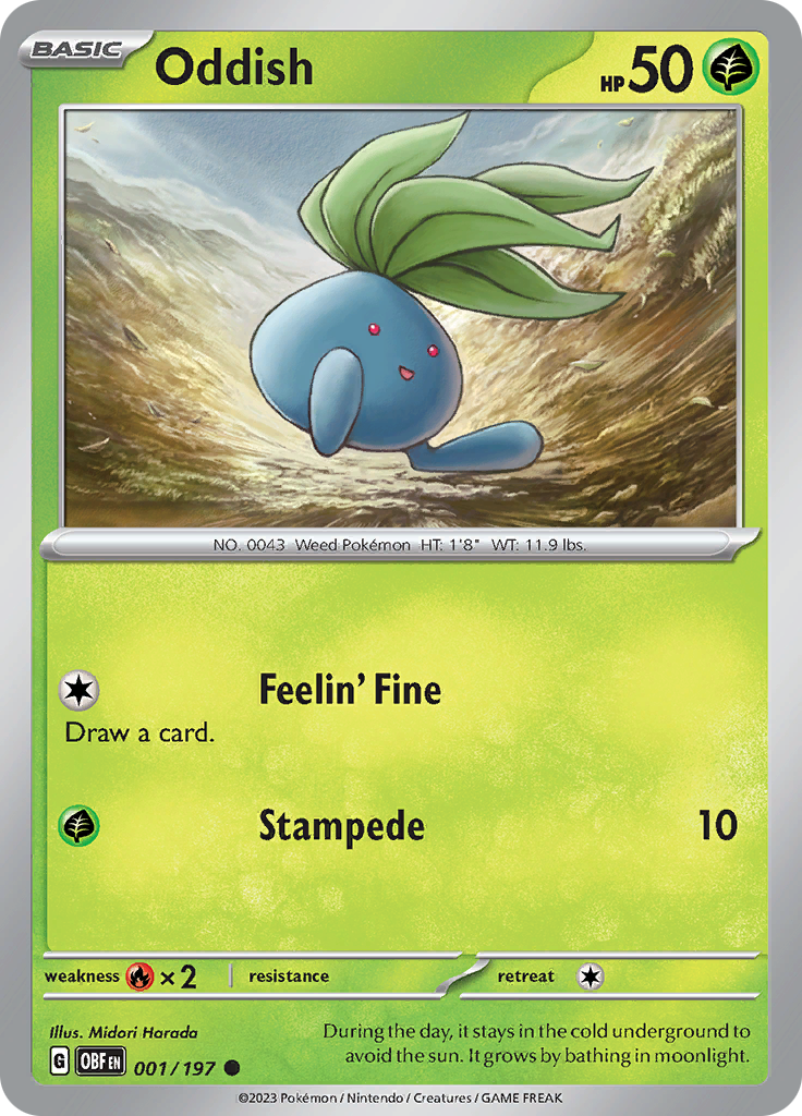 Oddish (001/197) [Scarlet & Violet: Obsidian Flames] | Odin's Place