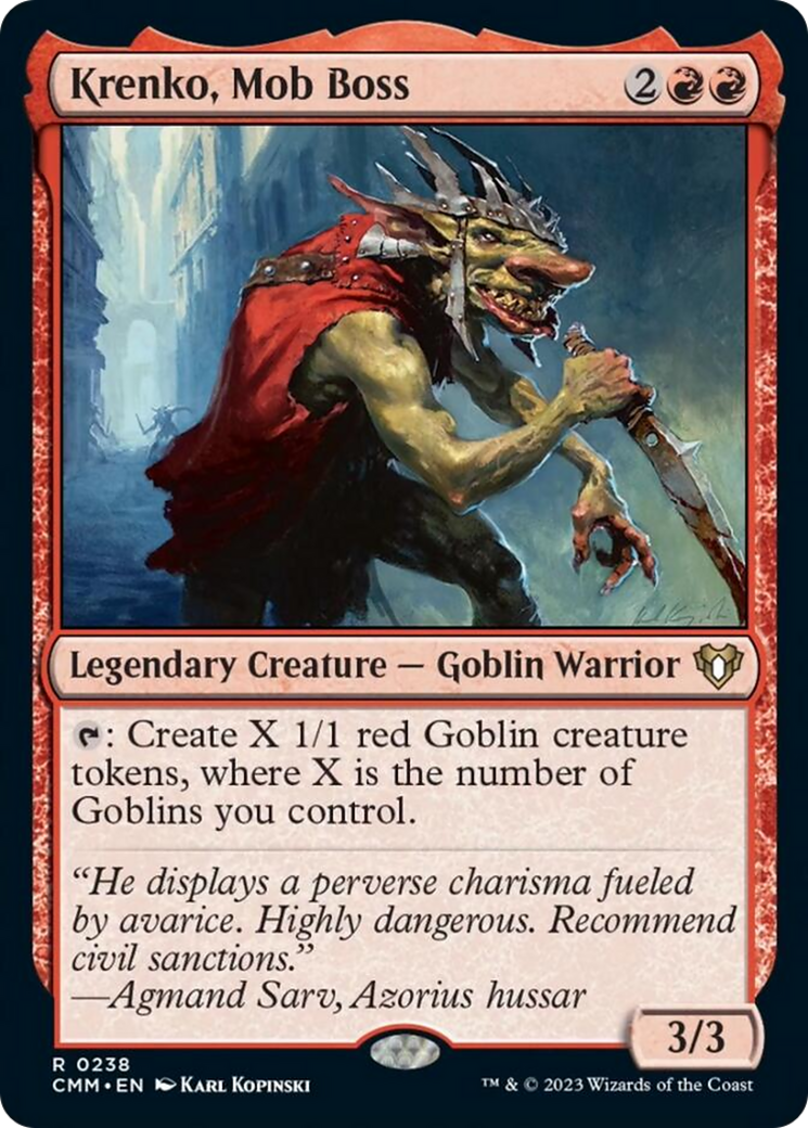 Krenko, Mob Boss [Commander Masters] | Odin's Place