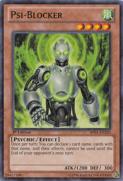 Psi-Blocker [BP01-EN220] Starfoil Rare | Odin's Place