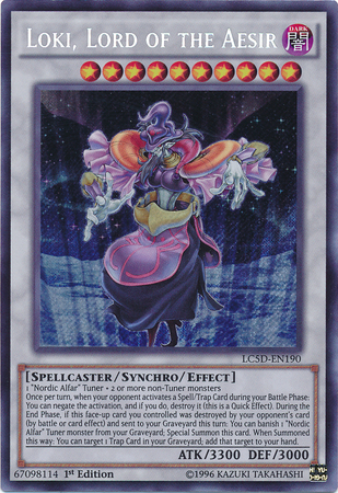 Loki, Lord of the Aesir [LC5D-EN190] Secret Rare | Odin's Place