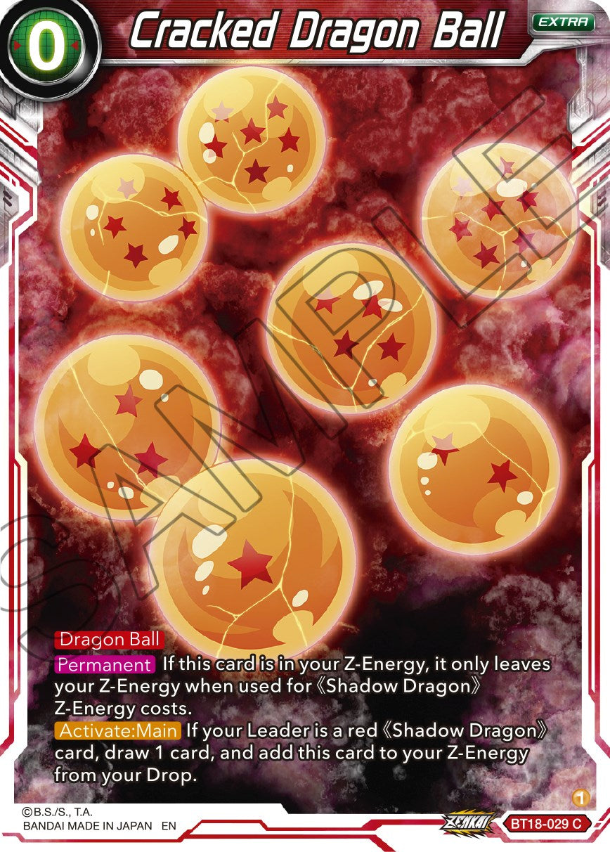 Cracked Dragon Ball (BT18-029) [Dawn of the Z-Legends] | Odin's Place